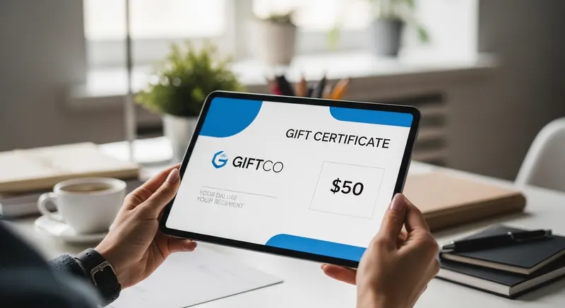 digital gift certificate - promotional merchandise